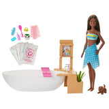Mattel Barbie® Fizzy Bath Doll and Playset, Brunette, with Tub, Puppy & More