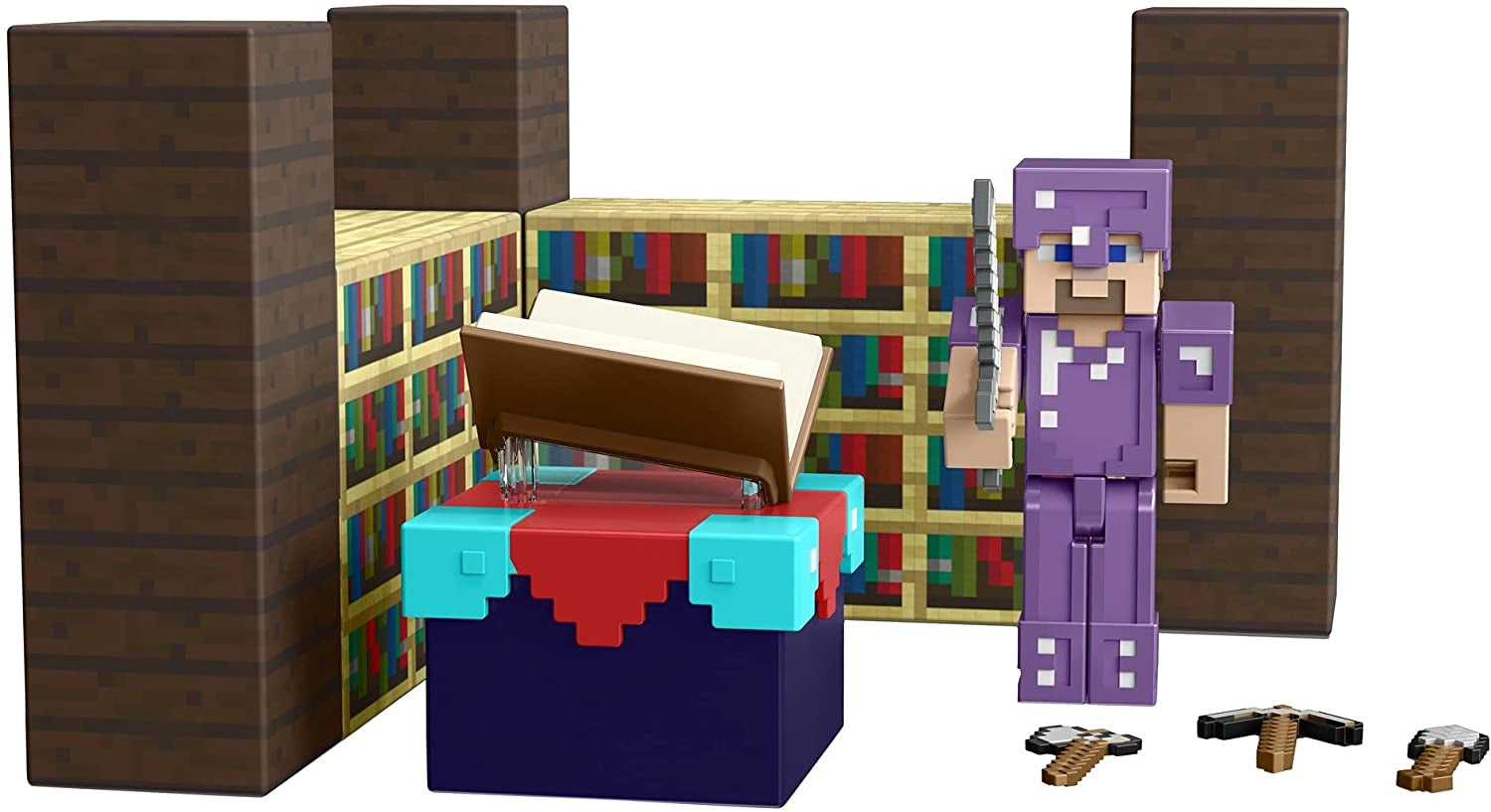 Minecraft 16501 – Figura Steve Con Accessori – Giocattolo Ufficiale Per Giocare E Collezionare