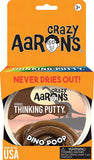 Crazy Aarons Thinking Putty: Dino Poop Brown Sparkle - 3.2 Ounce