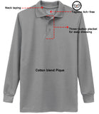 Galaxy Boys 8-20 Long Sleeve Polo School Uniform Shirt