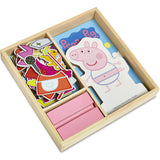 Peppa Pig Magnetic Wood Dress Up Puzzle