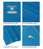 Big Chill Boys 4-7 Shark Rash Guard Long Sleeve