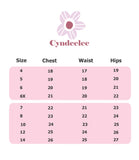 Cyndeelee Girls 4-14 Solid Tiered Tankini Swim Set