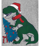 Carters Boys 4-8 2-Piece Christmas Dinosaur Fleece PJs