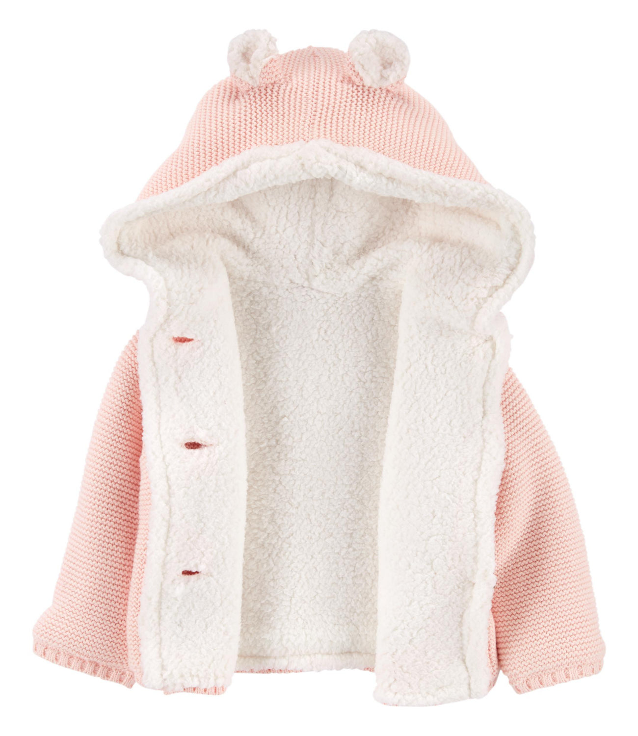 Carters Girls 0-24 Months Sherpa-Lined Cardigan Jacket
