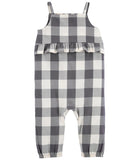 Carters Girls 0-24 Months Checkered Ruffle Jumpsuit