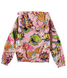Nickelodeon Girls 4-16 Zip-Front 90's Nickelodeon Windbreaker Jacket