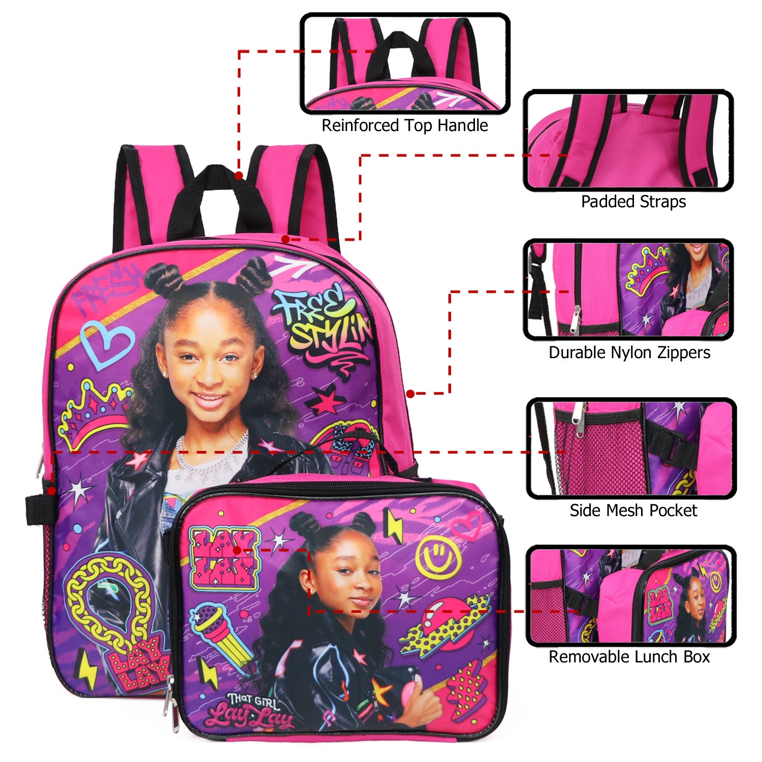 Nickelodeon Girls That Girl Lay Lay Backpack Lunchbox Set – S&D Kids