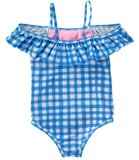 KensieGirl One Piece Checkered Print Swim Suit