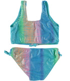 Limited Too Two Piece Shimmer Swim Suit