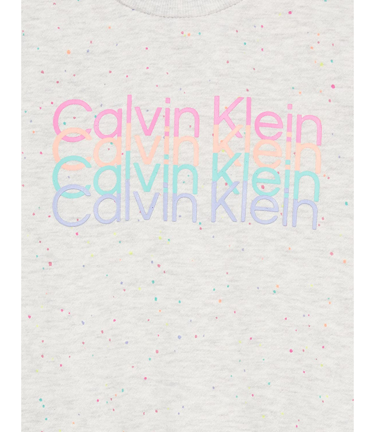 Calvin Klein Girls 2T-4T 2-Piece Splatter Short Set
