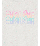 Calvin Klein Girls 4-6X 2-Piece Splatter Short Set
