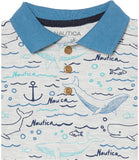 Nautica Boys 12-24 Months Whale Polo Short Set