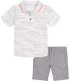 Calvin Klein Boys 12-24 Months Polo Short Set