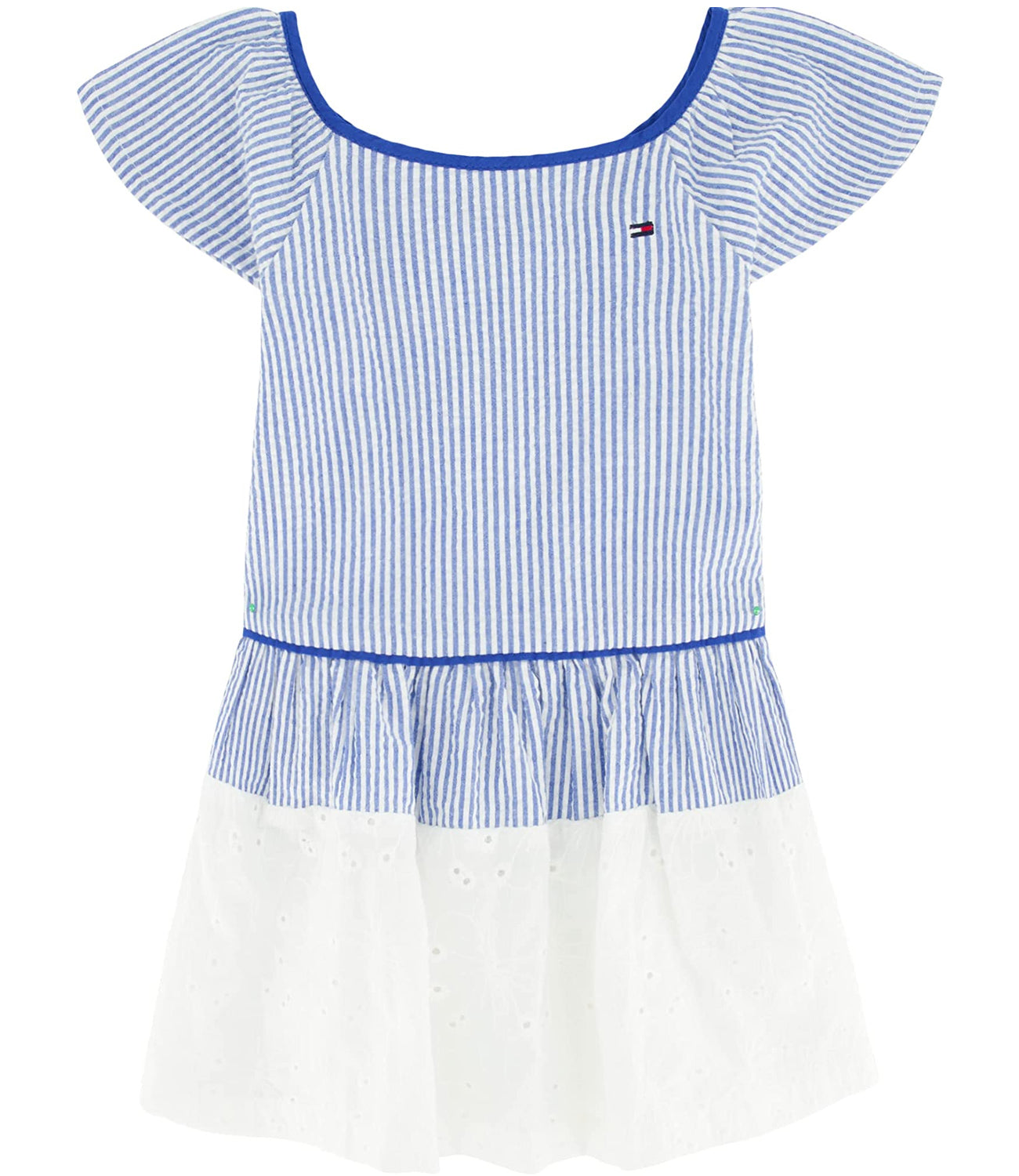 Tommy Hilfiger Girls Tick Stripe Dress S&D