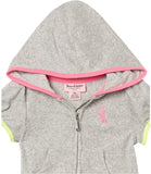 Juicy Couture Girls 2T-4T 2-Piece Hooded Zip Up Short Set