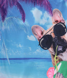 Limited Too Girls 2T-4T French Bulldog 1-Piece Swimsuit
