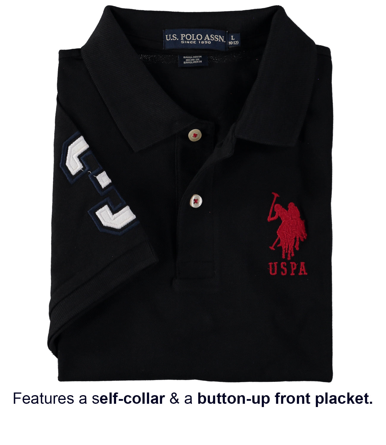 U.S. Polo Assn. Cotton Luxury Polo Shirt, Yellow (S)