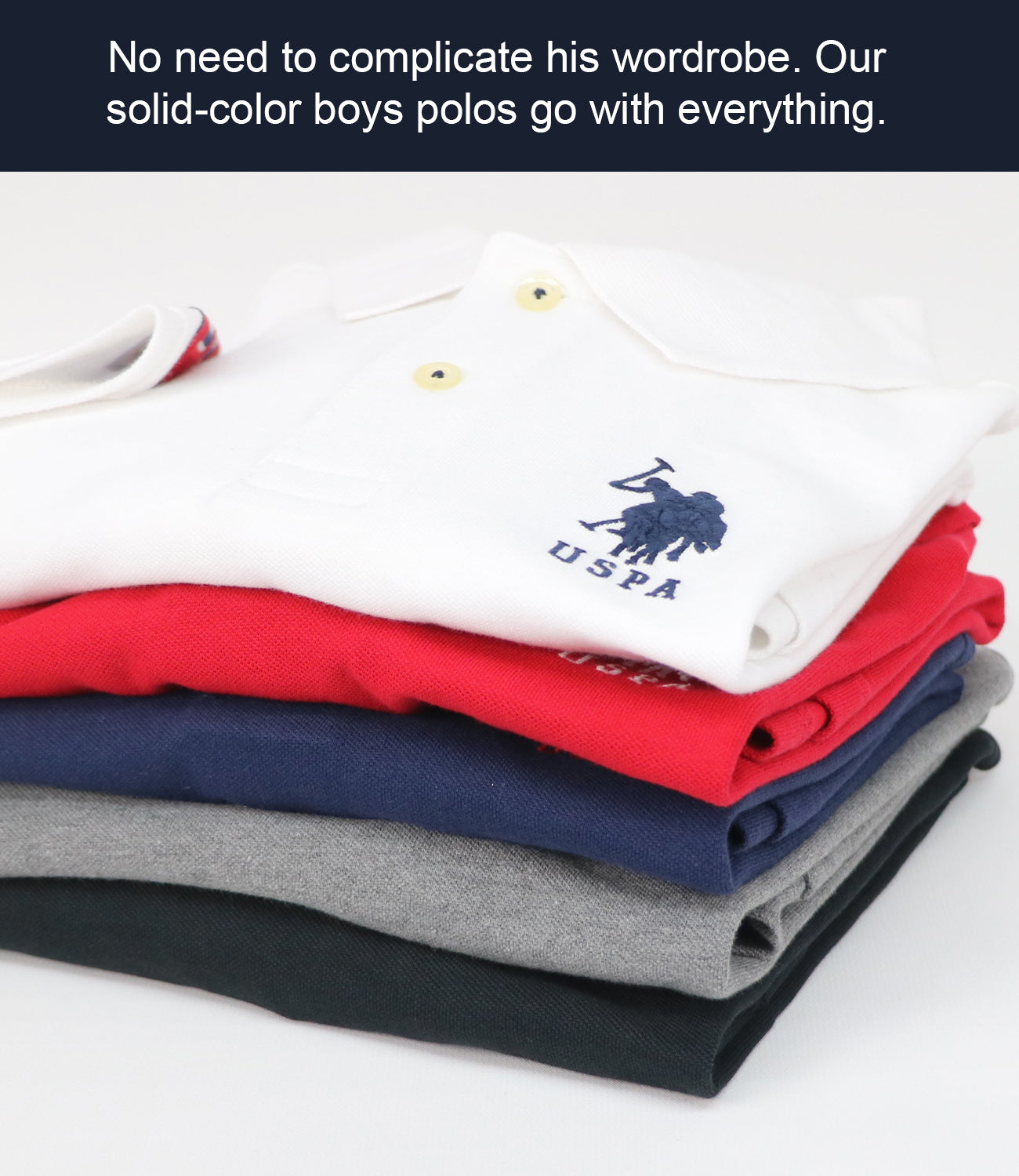 U.S. Polo Assn. Men's Solid Pique Polo Shirt, Classic Navy, Small