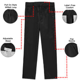 Galaxy Boys 4-7 Flat Front School Uniform Pants