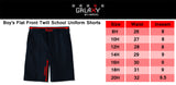 Galaxy Boys Husky 8-20 Flat Front Twill School Uniform Short