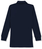 Galaxy Girls 7-20 Long Sleeve Polo School Uniform Shirt