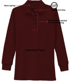 Galaxy Girls 4-6X Long Sleeve Polo School Uniform Shirt