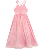 Rare Editions Girls 7-16 Sleeveless Glitter Mesh Gown Dress
