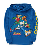 Sonic Boys 4-20 Long Sleeve Hooded T-Shirt