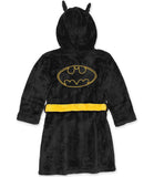 DC Comics Boys 4-12 Bruce Wayne Batman Belted Plush Fleece Robe