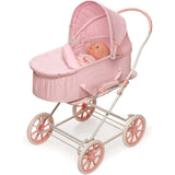 Badger Basket 3-in-1 Doll Pram, Carrier, and Stroller, Pink Gingham