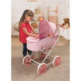 Badger Basket 3-in-1 Doll Pram, Carrier, and Stroller, Pink Gingham