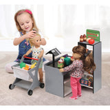 Badger Basket Fresh Market Doll Playset with Shopping Cart and Accessories