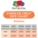 Fruit of the Loom Girls 2T-5T Briefs, 10-Pack