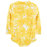 Carters Girls 12-24 Months Sunflower 1-Piece Rashguard