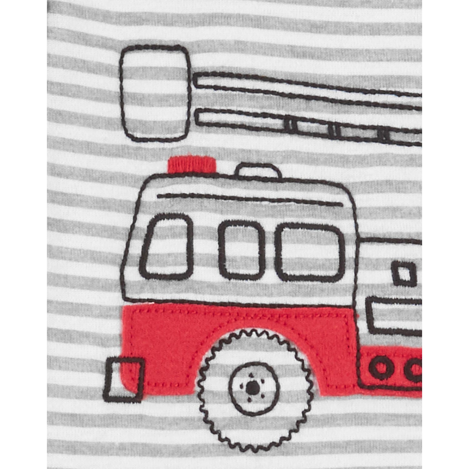 Carters Boys 2T-5T 1-Piece Footed Fire Truck Pajamas