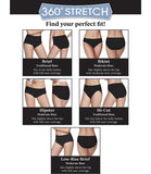 Fruit of the Loom Womens 360 Stretch Comfort Cotton 6-Pack Bikini