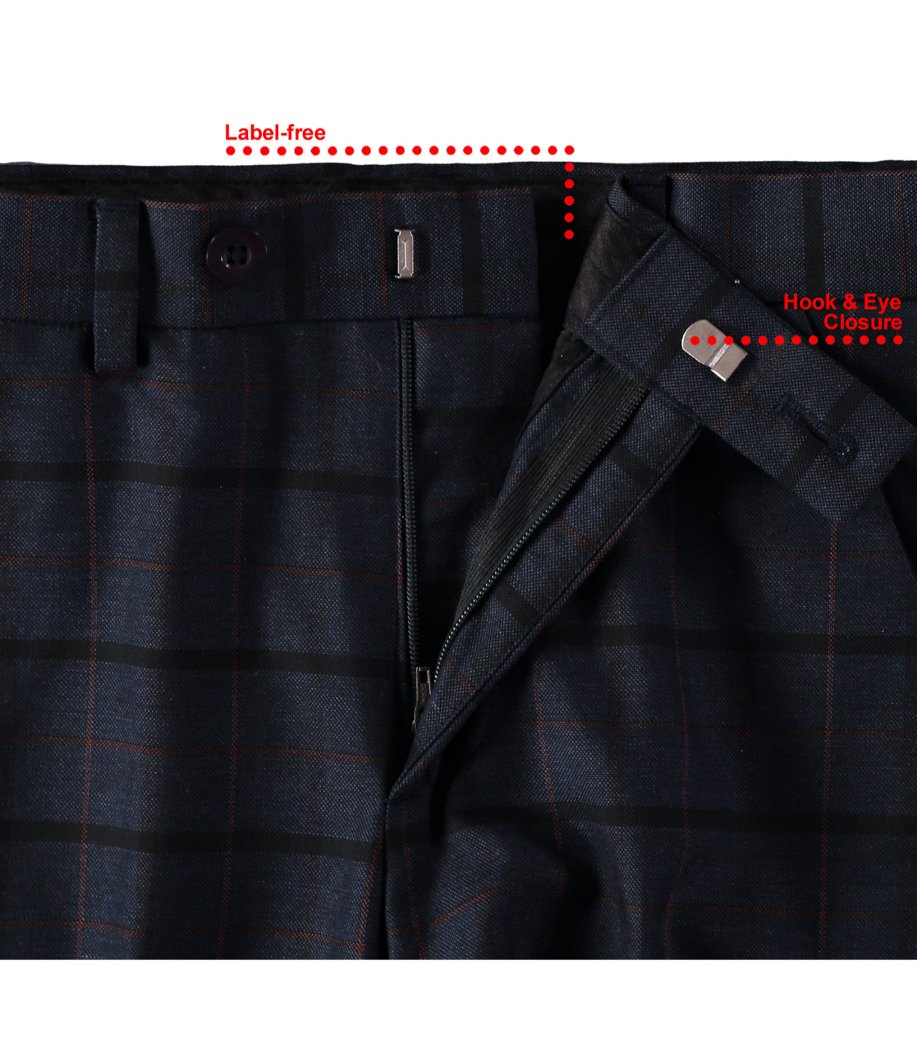 Leo & Zachary Boys 4-16 Adjustable Waist Slim Fit Rust Glen Plaid Dres S&D Kids Leo & Zachary Boys 4-16 Adjustable Waist Slim Fit Rust Glen Plaid Dres S&D Kids