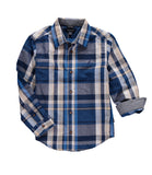 Nautica Boys 8-20 Plaid Long Sleeve Woven Shirt