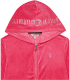 Juicy Couture Girls 7-16 Plush Velour Hoodie Sweatshirt
