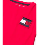 Tommy Hilfiger Girls 7-16 Long Sleeve Sequin Flag Pocket T-Shirt
