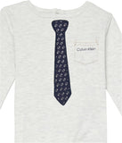 Calvin Klein Boys 12-24 Months 2-Piece Tie Shirt and Pant Set