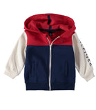 Tommy Hilfiger Boys 0-9 Months Colorblock Zip Front Jogger Set