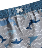KIMU Boys 2T-4T Whale 2-Piece Rashguard Set