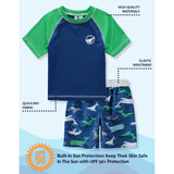 KIMU Boys 8-20 Whale 2-Piece Rashguard Set