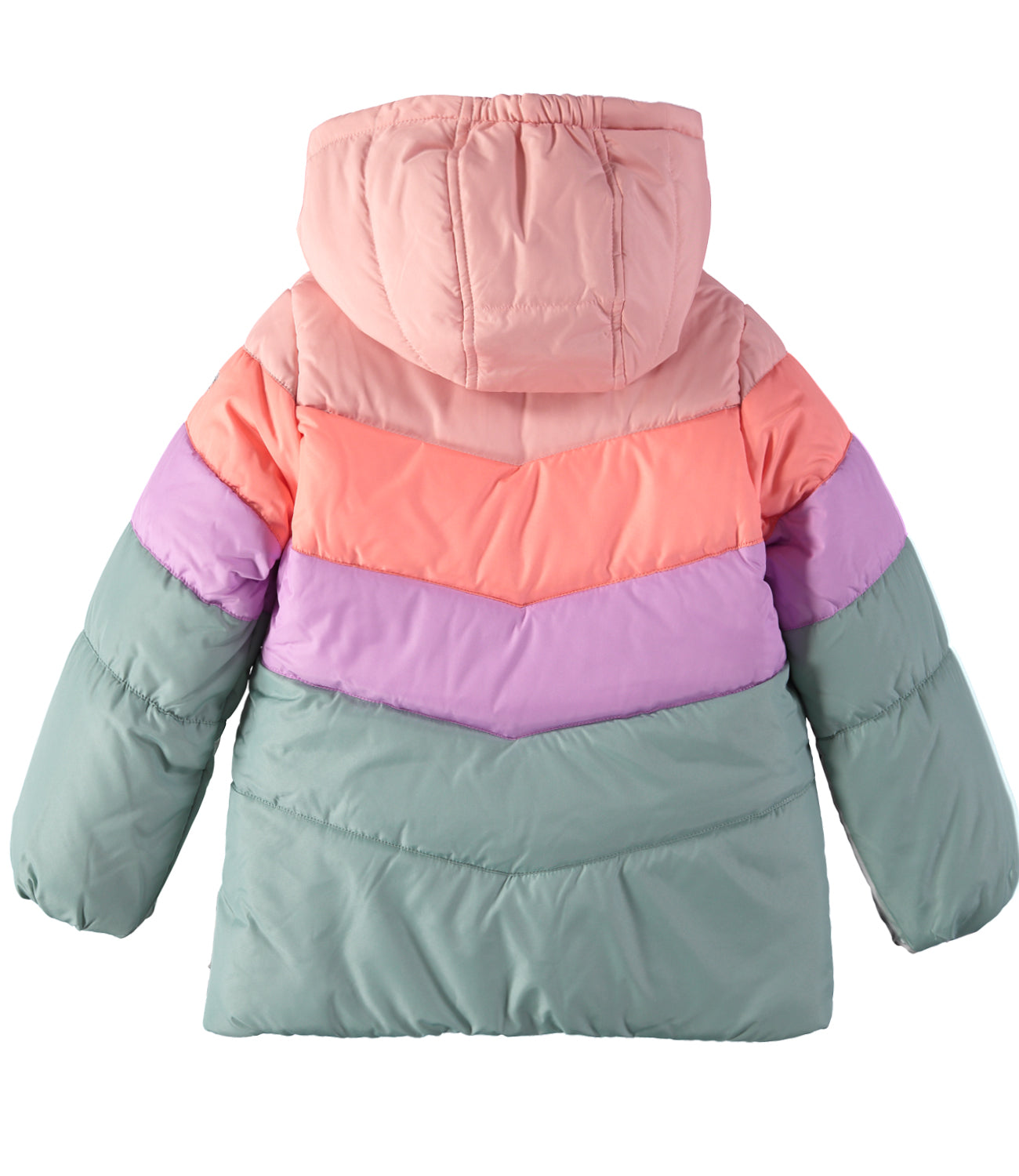 Osh Kosh Girls 2T-6X Colorblock Puffer Jacket