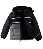 London Fog Boys 8-20 Weather Resistant Puffer Jacket with Hat