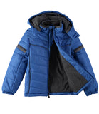 London Fog Boys 8-20 Weather Resistant Puffer Jacket with Hat