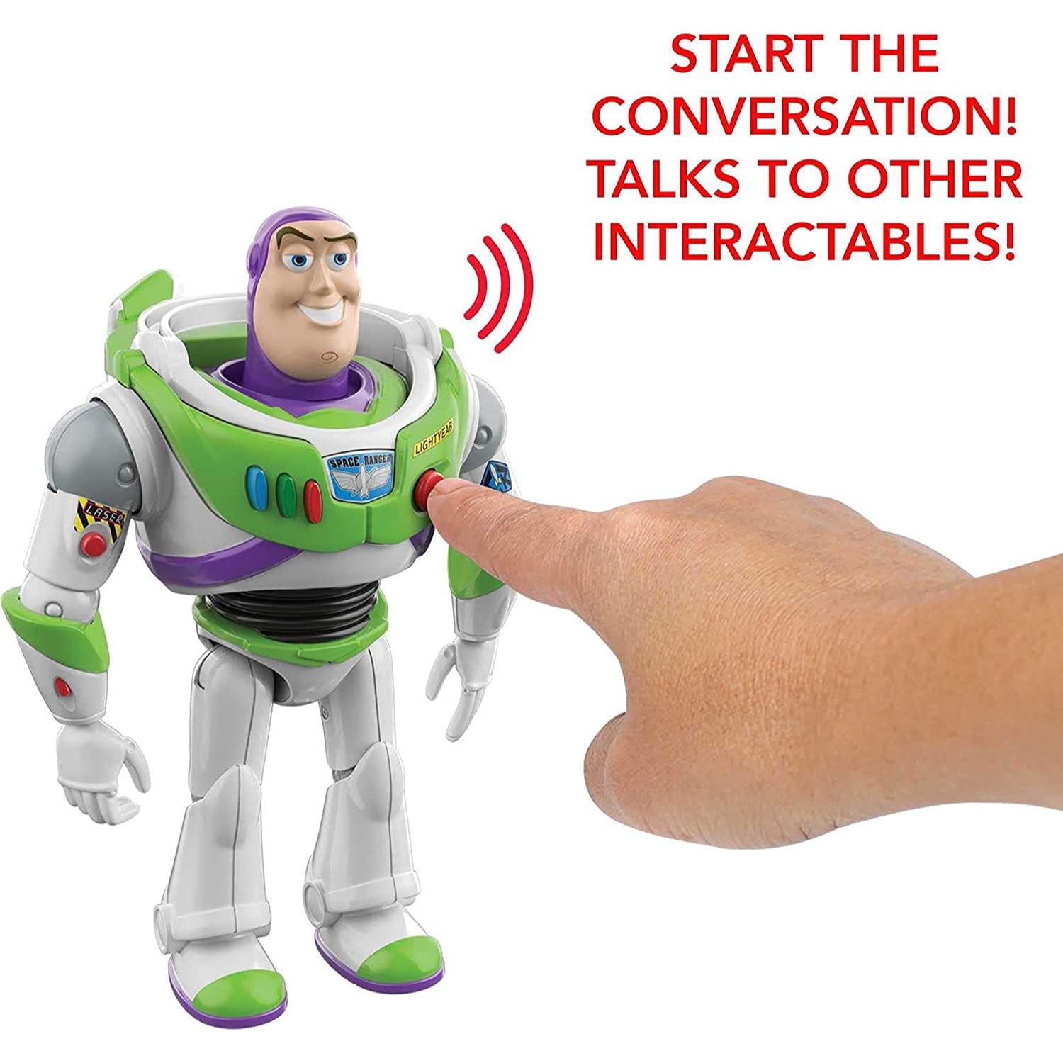 Disney store Toy Story 4 Interactive Talking Buzz Lightyear + Woody Figure