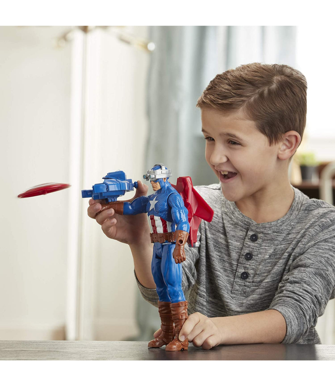 hasbro blast gear Hasbro Avengers Marvel Titan Hero Series Blast Gear Captain America, 1 – S&D Kids